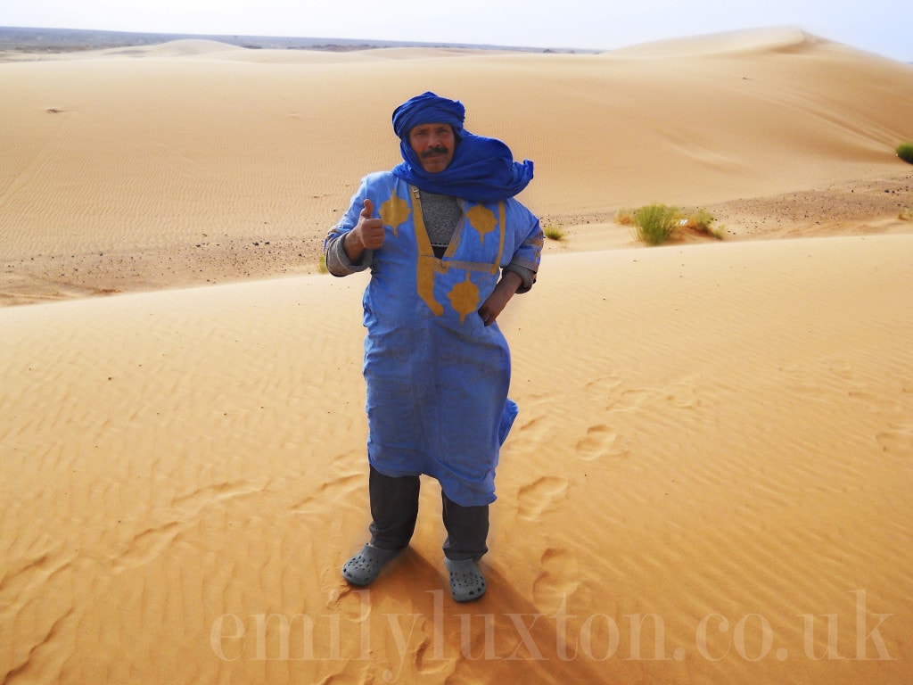 Tour guide in the Erg Chebbi Dunes