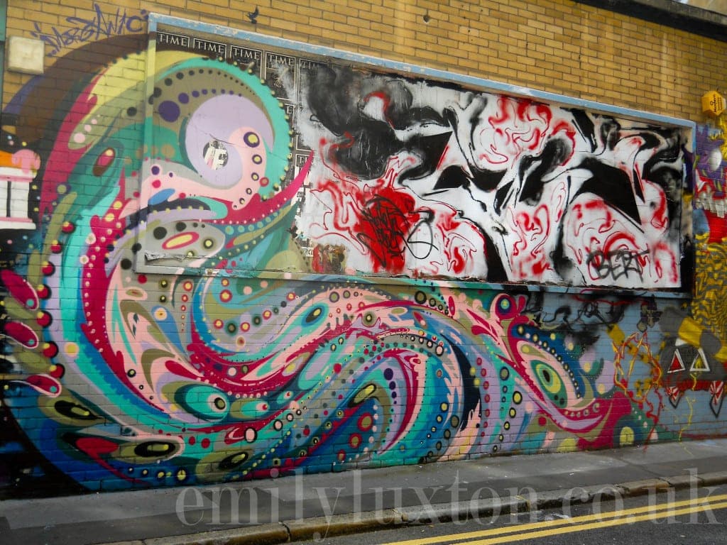 street art on a walking tour of east london