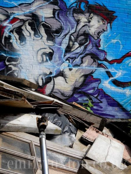 Street Fighter street art in East London