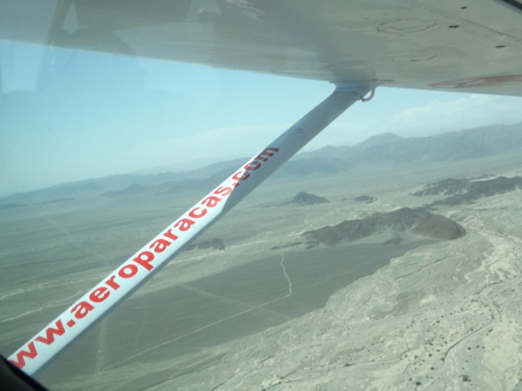 View from theplane of a Nazca Lines Flight