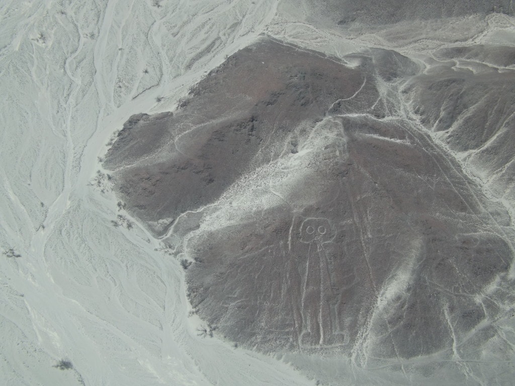 Nazca Lines astronaut figure in Peru