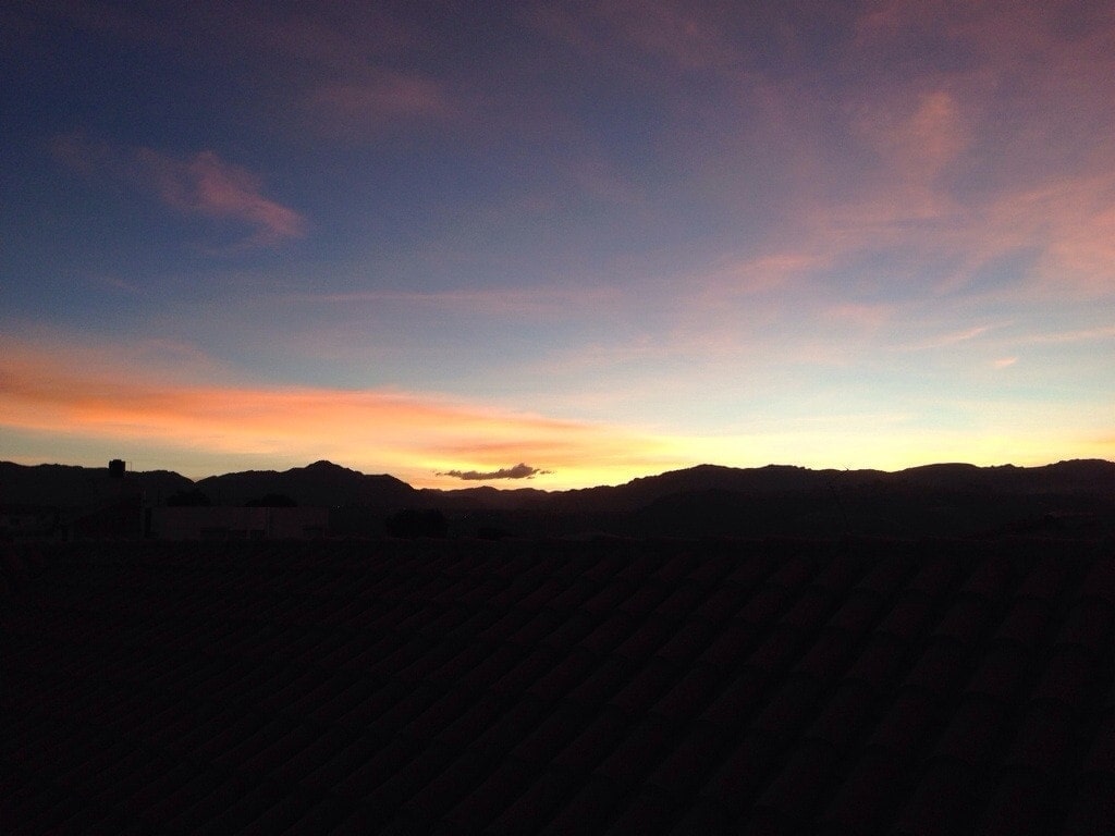 Sunset in Sucre