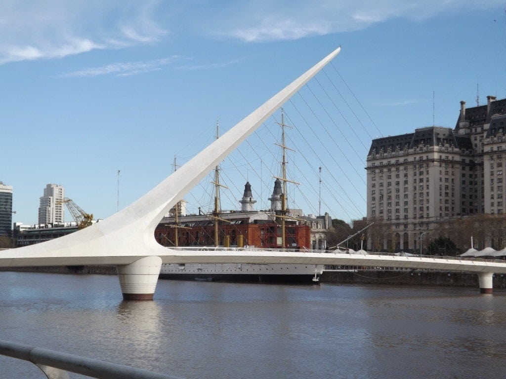 Puente de la Mujer, Biking Buenos Aires