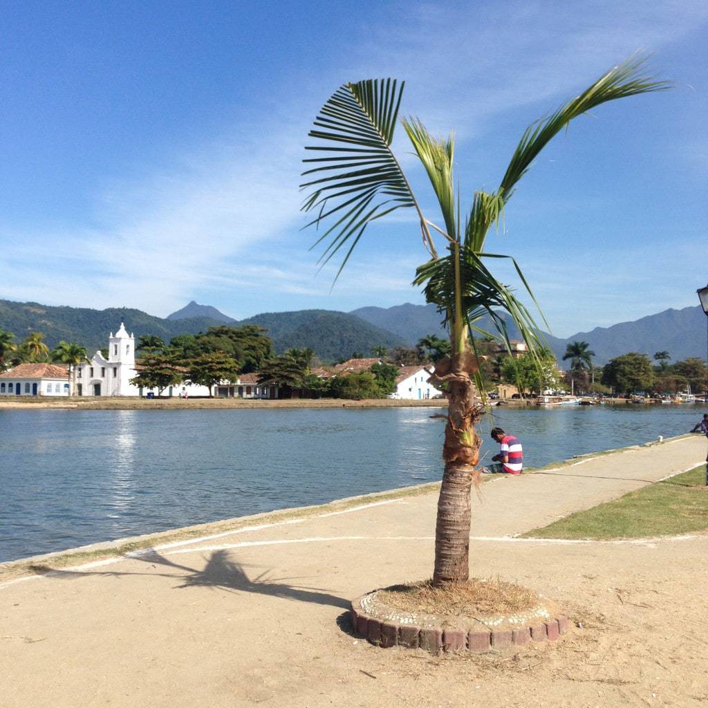 View of Paraty Old Town Across the River