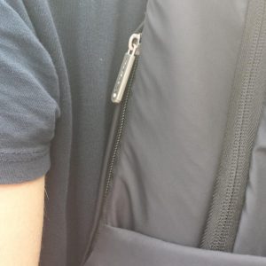 Discreet rear pocket