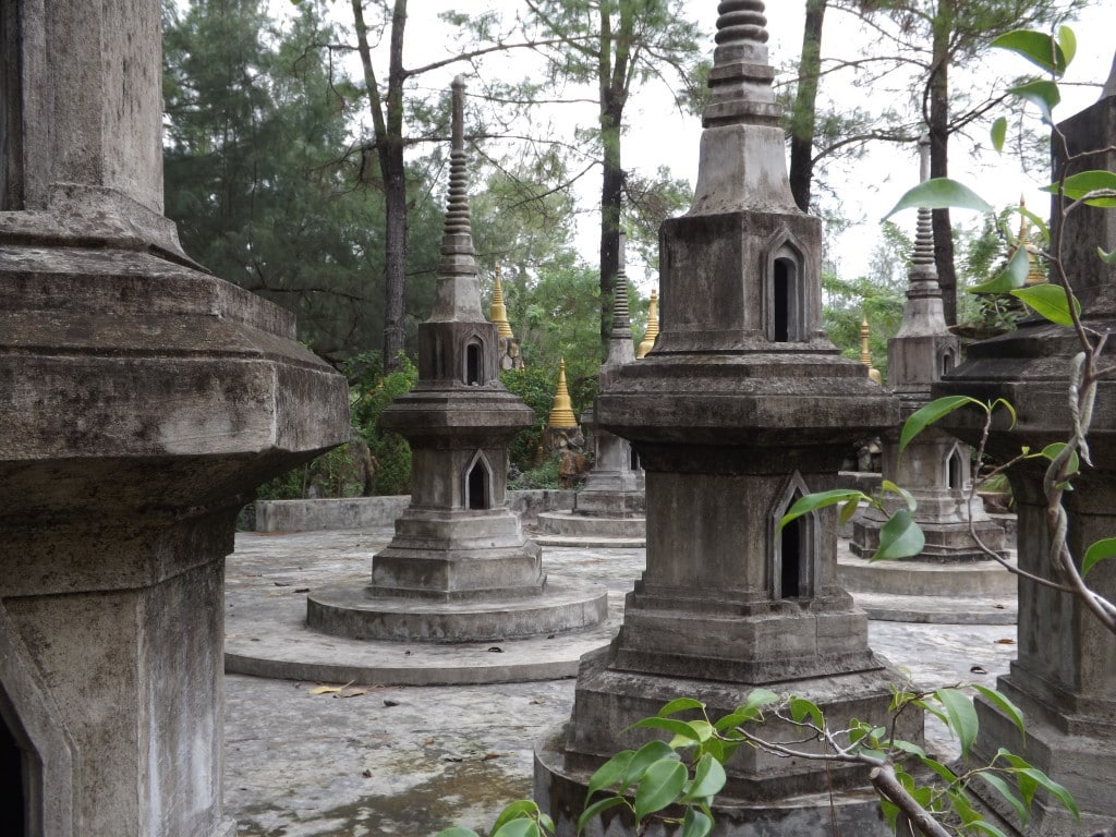 Graves at the Thailand Temple in Hue