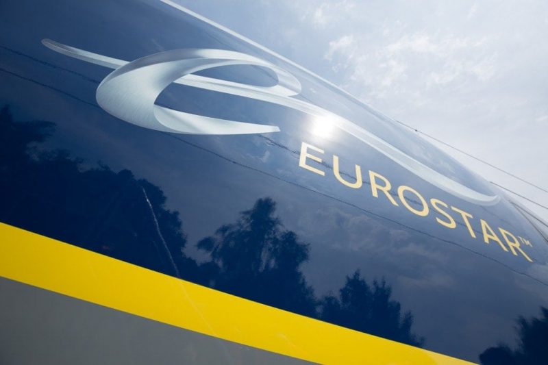 Close up of the Eurostar logo