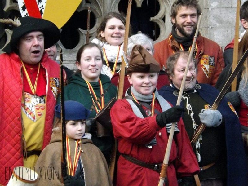 Parade of the Francs Archers in Brussels
