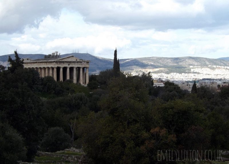 View from the Agora in Athens