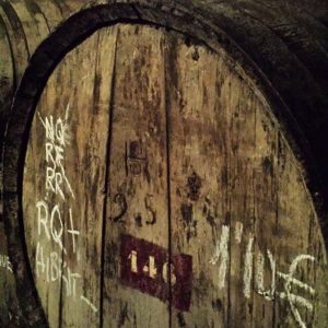 Wine barrel at Mas Molla in Emporda Costa Brava
