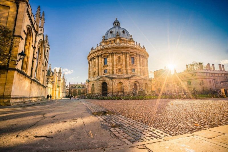 Radcliffe Science Library with sunset flare - Things to do in Oxford England