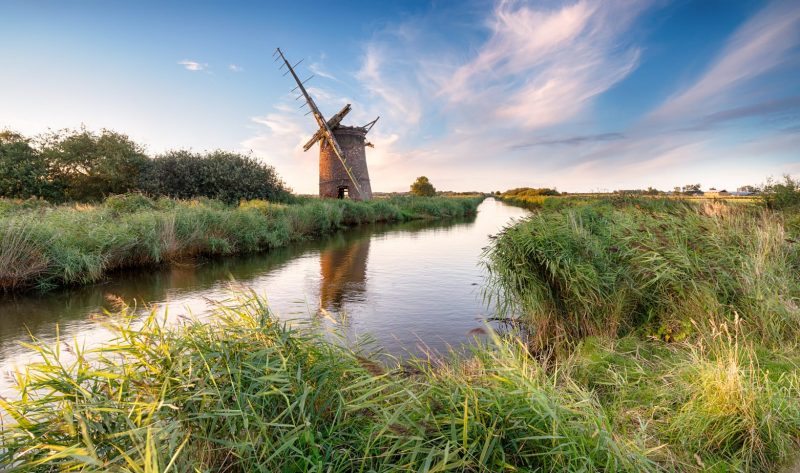 romantic places in england - norfolk broads