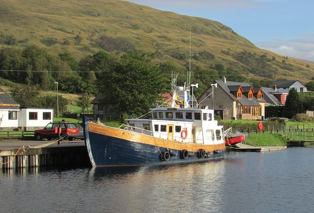 Boat in Fort William Scotland