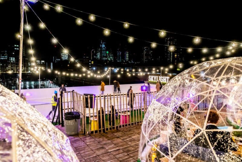 london rooftop ice rink