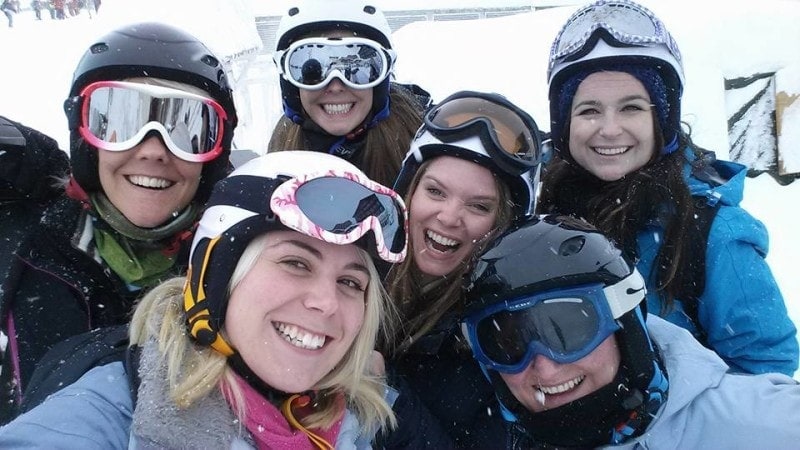 Skiing in Tignes this week with a lovely bunch of bloggers! 