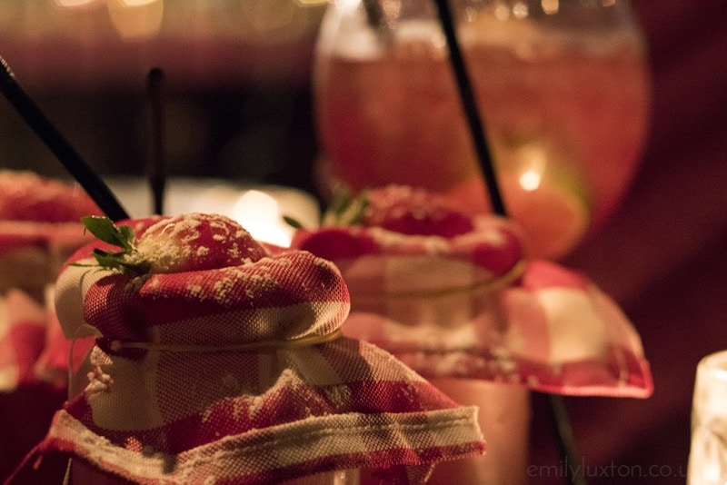 cocktails with strawberries