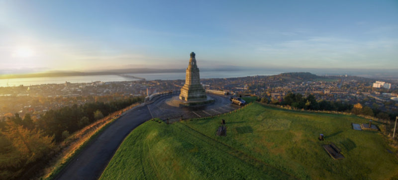 Dundee Law at sunset