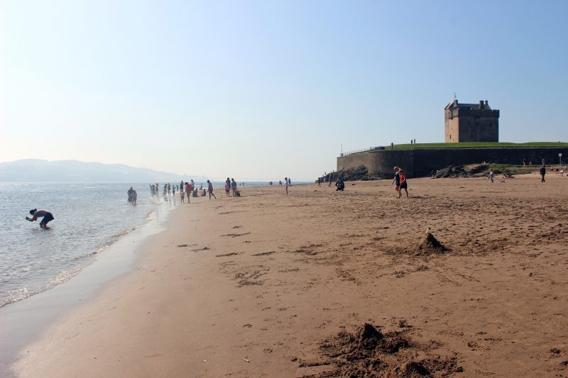 Brouhty Ferry beach and castle