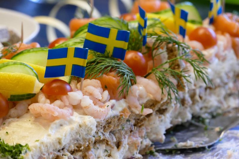 Smörgåstårta Sandwich Cake - traditional swedish food