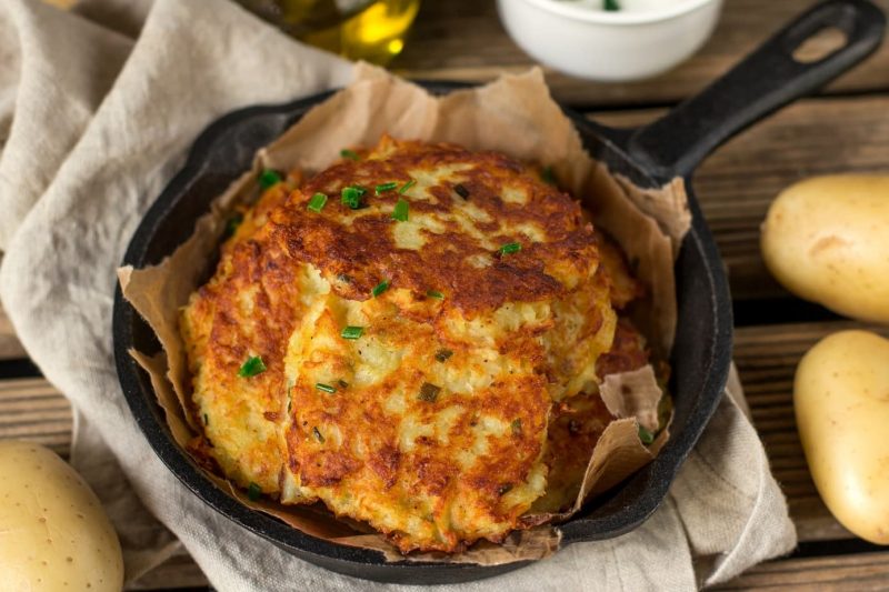 Raggmunk traditional swedish freid potato pancakes