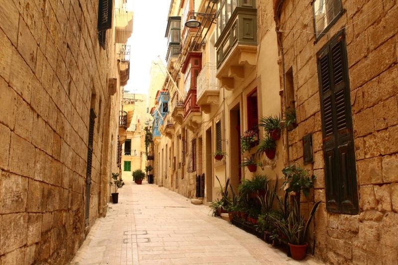 Street in Birgu Malta