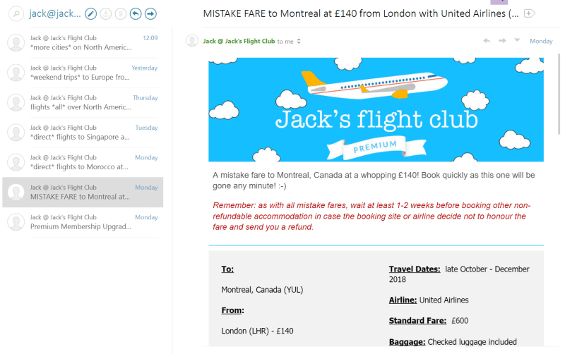 Jack's Flight Club Review