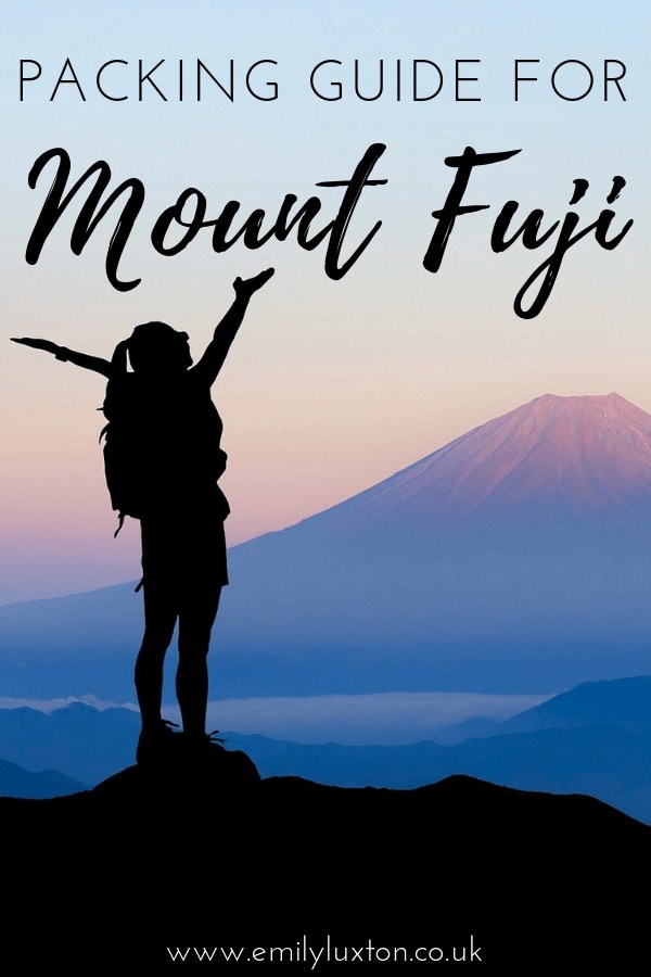 Mount Fuji Packing Guide