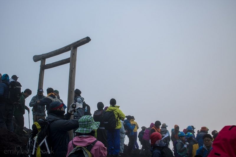 climbing mount fuji