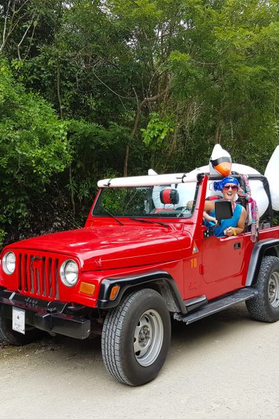 red jeep cozumel