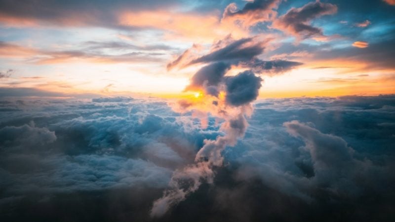 sunrise from Mt Fuji