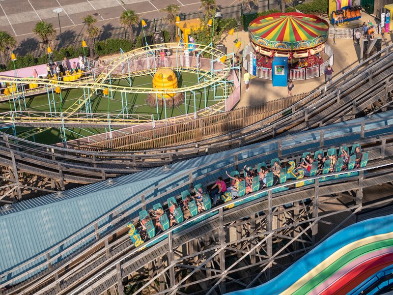 Funfair from above