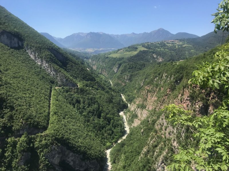 San Lorenzo valley in Trentino Italy
