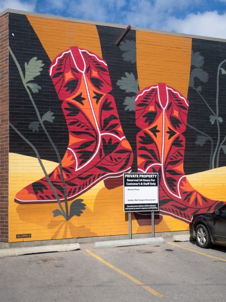 BUMP Murals cowboy boots