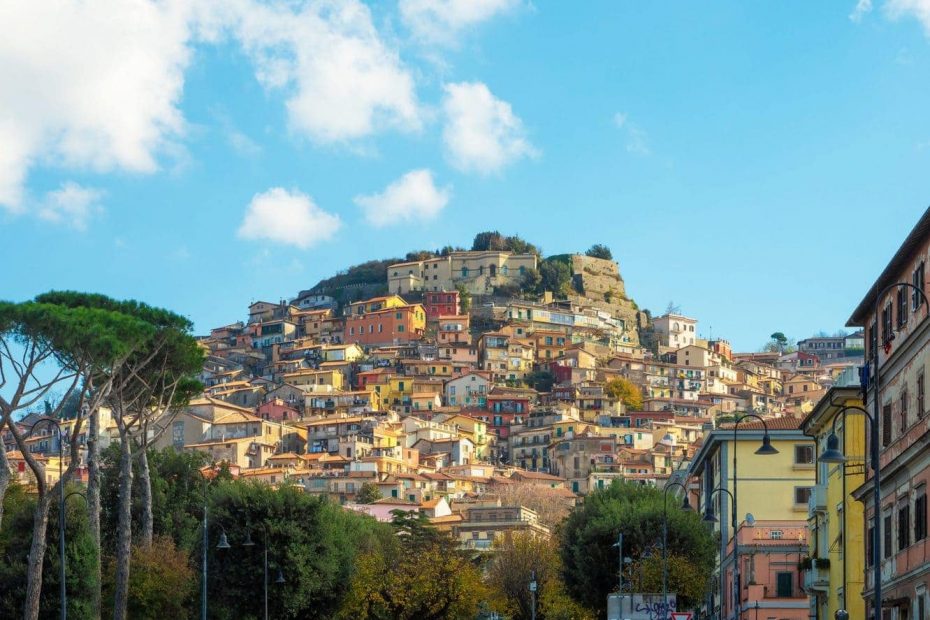 Rocca di Papa hilltop town in italy
