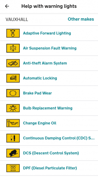 AA Smartbreakdown Warning Lights