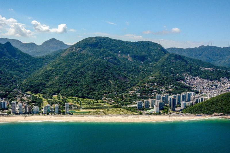 Arial view of Rio de Janeiro Brazil