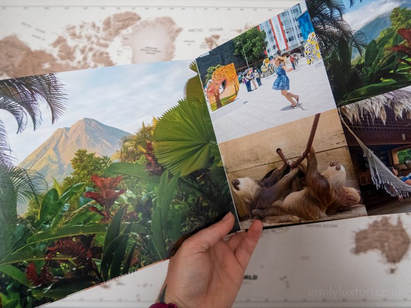 Bob Books review - open photo book in front of a map