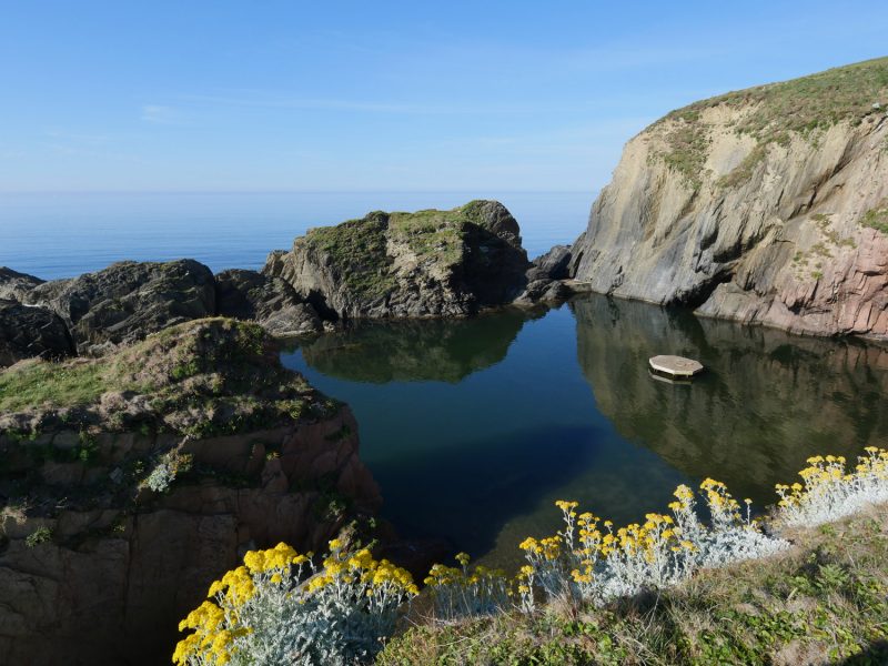 Burgh Island Mermaid Pool on the south coast of england