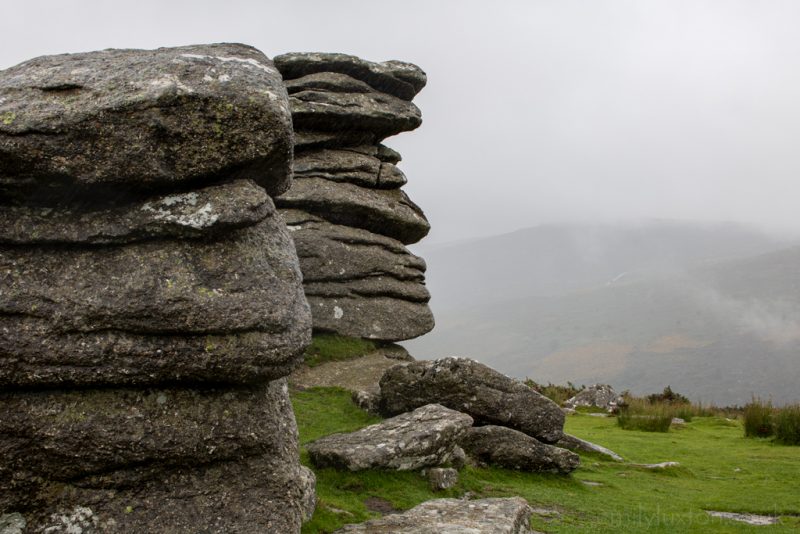 Dartmoor National Park in the Rain