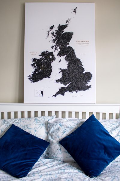 Trip Map Review - UK push pin map