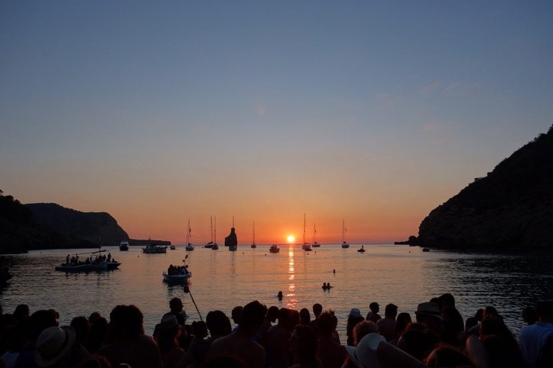 Benirras at sunset - secret beaches in ibiza