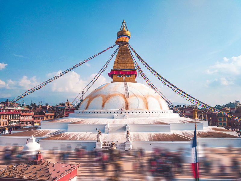 Boudhanath Temples is one of the best places to visit in Kathmandu, Nepal