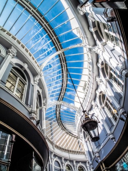 Roof of Morgan Arcade in Cardiff