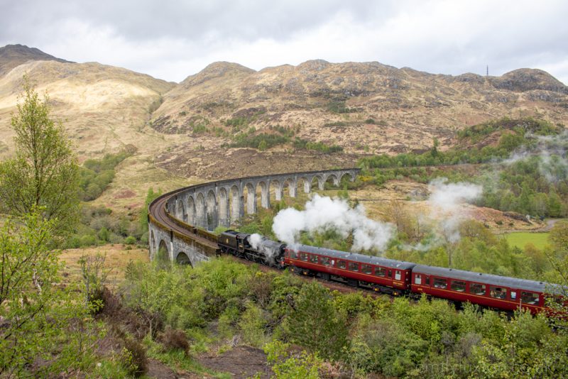 How to See the Harry Potter Train in Scotland - Jacobite Express Crossing Glenfinnan Viaduct