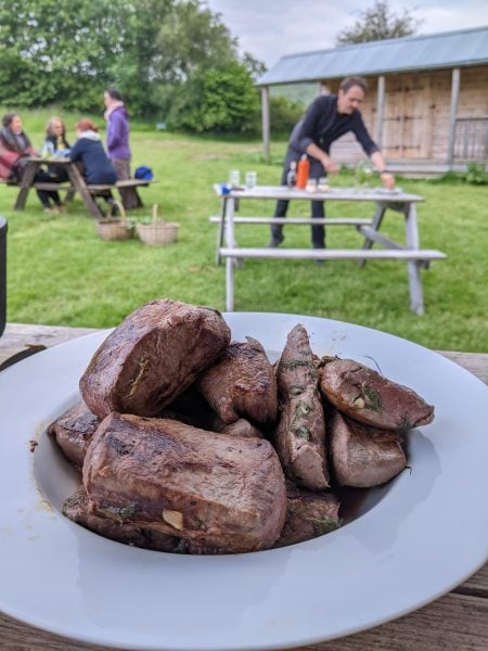 Venison steaks at The Forge Corwen Wales
