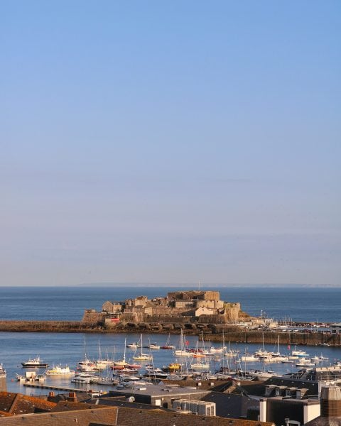 Castle Cornet St Peter Port at Sunset