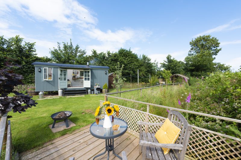 glamping somerset shepherd's hut 