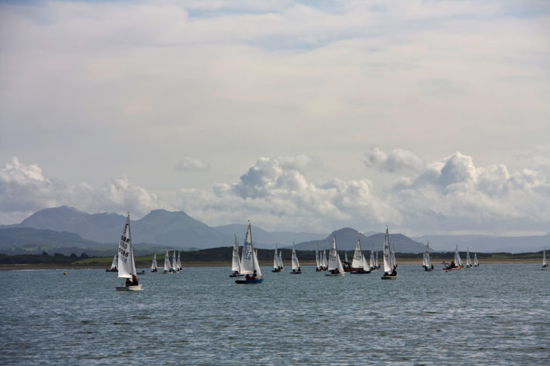 The 2009 national cadet sail boat races a Pwllheli North wales